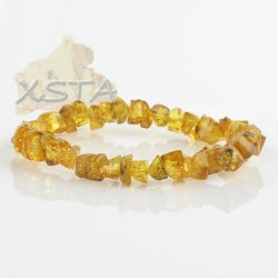 Baltic amber bracelet green yellow